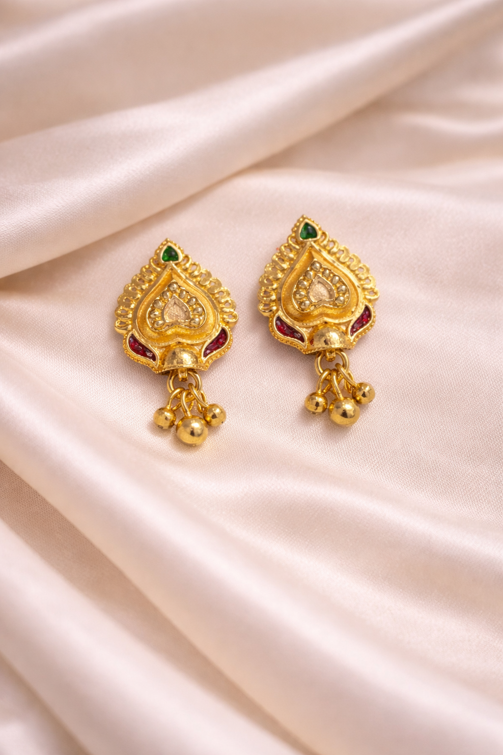 22K Micro Gold Plated Teardrop Heart Dangles – Long-Lasting Gold Forming Jewelry