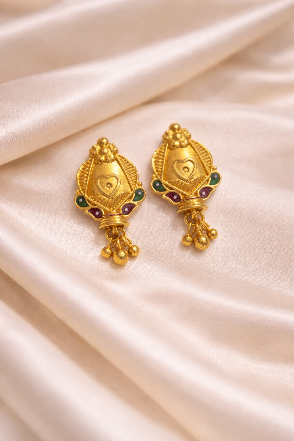 Contemporary Gold Forming Layered Dangles – Premium Micro Plated Finish with Filigree Studs
