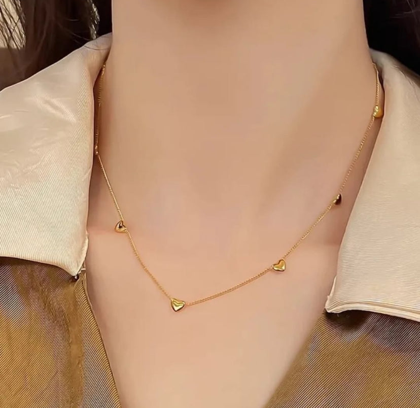 Elegant Gold Heart Necklace for Women | Minimalist Daily Wear Jewelry