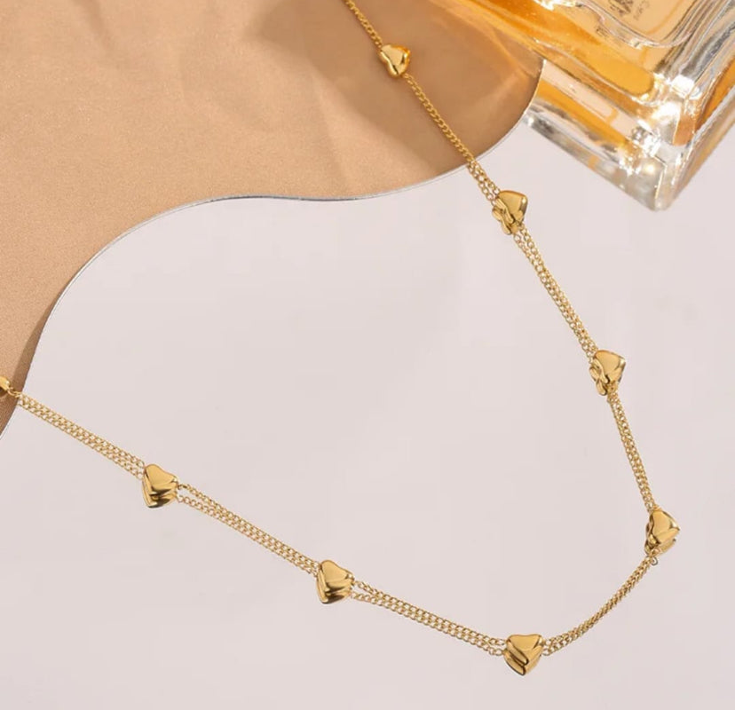Elegant Gold Heart Necklace for Women | Minimalist Daily Wear Jewelry
