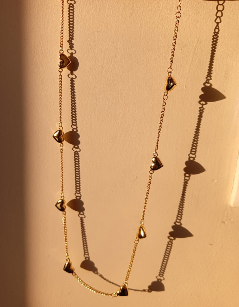 Elegant Gold Heart Necklace for Women | Minimalist Daily Wear Jewelry